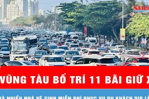 Vũng Tàu bố trí 11 bãi giữ xe và nhiều nhà vệ sinh miễn phí phục vụ du khách dịp lễ 30-4