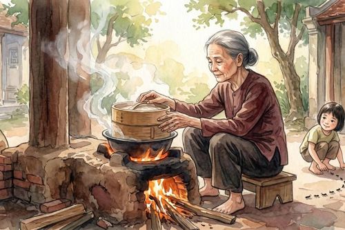 Chõ xôi ngày Giỗ Tổ