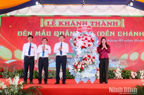 Khánh thành Đền Mẫu Quần Anh