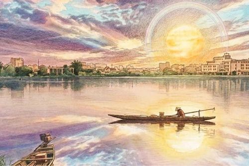 Dòng Hương một sớm mai