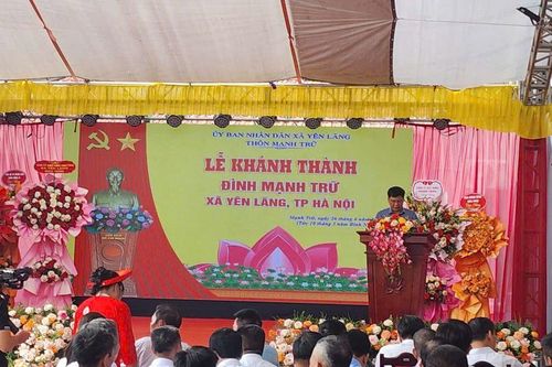 Hà Nội: Khánh thành đình Mạnh Trữ - hồi sinh không gian văn hóa, tín ngưỡng gắn bó với cư dân địa phương