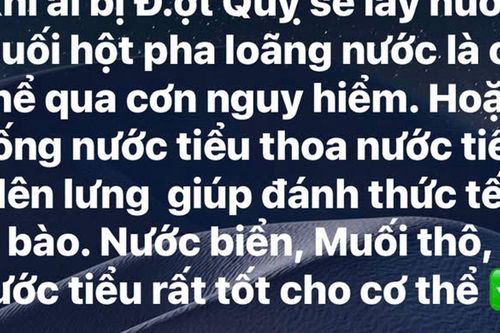 Dùng nước tiểu thanh lọc cơ thể, làm đẹp da, giảm đau nhức: Bác sĩ cảnh báo nguy cơ kích ứng và nhiễm trùng