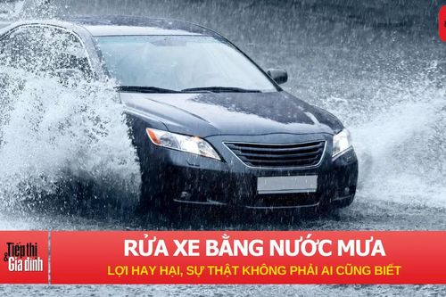 Rửa xe bằng nước mưa: Lợi hay hại, sự thật không phải ai cũng biết