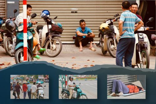 Phận đời lặng lẽ mưu sinh dịp nghỉ lễ ở 'chợ người' tại Thái Nguyên