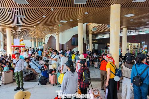Bến cảng đặc khu Vân Đồn đông nghịt khách