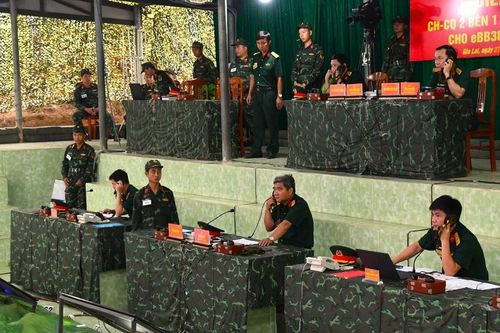 Quân khu 5 khai mạc diễn tập chỉ huy - cơ quan 2 bên 1 cấp trên bản đồ cho Sư đoàn 2