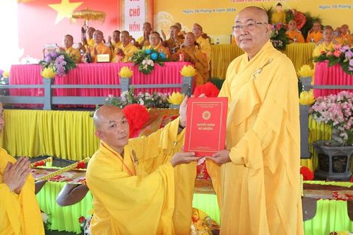 Lâm Đồng: Lễ bổ nhiệm trụ trì và đặt đá xây dựng chánh điện chùa Viên Đức