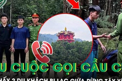 4 giờ nghẹt thở giải cứu 2 du khách bị lạc giữa rừng Tây Yên Tử sau cuộc gọi cầu cứu