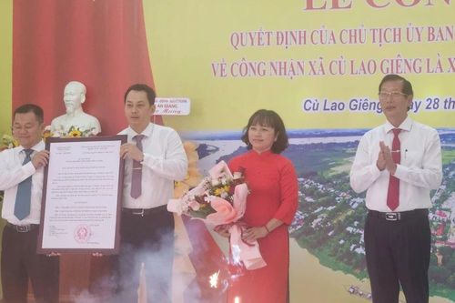 Đảng bộ xã Cù Lao Giêng tổ chức Lễ công bố xã đảo của tỉnh An Giang