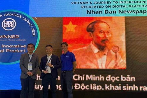 Báo Nhân Dân đoạt 'cú đúp' tại giải Báo chí Kỹ thuật số châu Á 2026