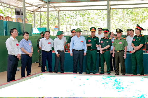 Luyện tập tổng hợp diễn tập tác chiến xã Đồng Lương, tỉnh Phú Thọ