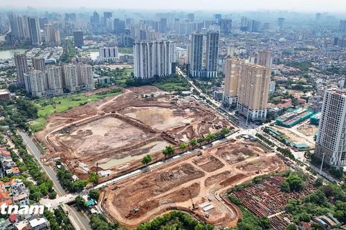 Toàn cảnh 'túi chứa nước' khổng lồ phía Tây Thủ đô trước cao điểm mùa mưa