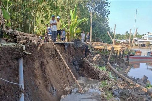 Một xã ở Cần Thơ xuất hiện 70 điểm sạt lở bờ sông