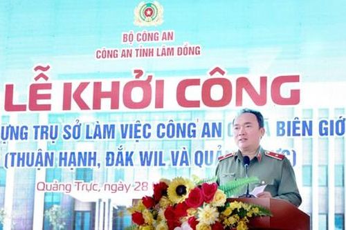 Khởi công trụ sở Công an 3 xã biên giới Lâm Đồng: 'Lá chắn' an ninh nơi địa bàn chiến lược