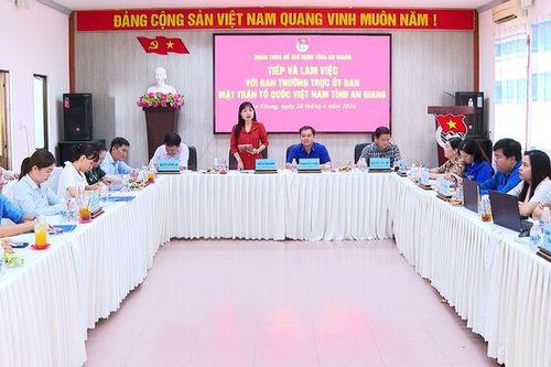 Ban Thường trực Ủy ban MTTQ Việt Nam tỉnh An Giang làm việc với Ban Thường vụ Tỉnh đoàn