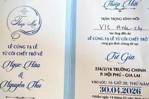 Tấm thiệp 'từ cõi chết trở về' và bữa cơm nghĩa tình