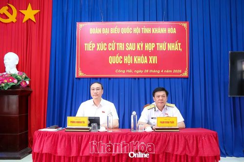 Đại biểu Quốc hội tỉnh Khánh Hòa tiếp xúc cử tri xã Công Hải