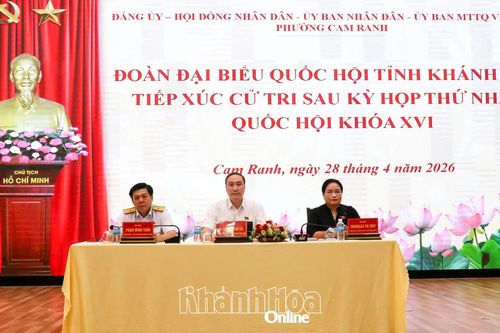 Đại biểu Quốc hội tỉnh Khánh Hòa tiếp xúc cử tri phường Cam Ranh