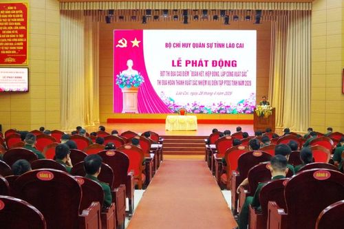 Bộ CHQS tỉnh phát động thi đua thực hiện nhiệm vụ diễn tập phòng thủ dân sự tỉnh năm 2026