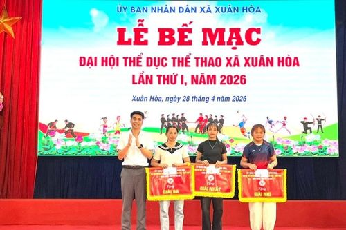 Gần 300 vận động viên tranh tài tại Đại hội Thể dục thể thao xã Xuân Hòa lần thứ I