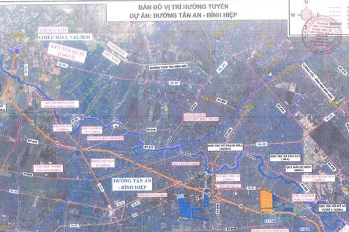 Đường Tân An - Bình Hiệp hơn 9.300 tỷ đồng dự kiến khởi công tại tỉnh Tây Ninh