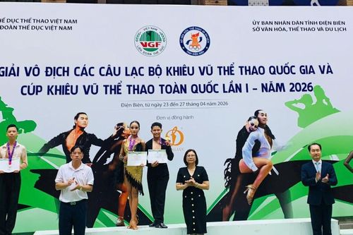 Lâm Đồng giành 44 huy chương tại Giải Vô địch CLB Khiêu vũ thể thao quốc gia và Cúp toàn quốc 2026