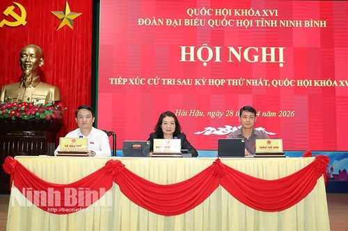 Đại biểu Quốc hội tỉnh tiếp xúc cử tri sau Kỳ họp thứ Nhất, Quốc hội khóa XVI