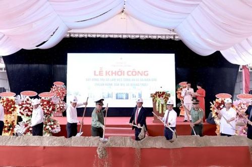 Khởi công xây dựng trụ sở Công an 3 xã biên giới tại Lâm Đồng