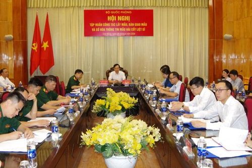 Hội nghị tập huấn công tác lấy mẫu, bàn giao mẫu và số hóa thông tin mẫu hài cốt liệt sĩ