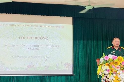 Phúc Thọ bồi dưỡng nghiệp vụ công tác Hội Cựu chiến binh năm 2026