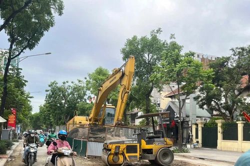 Chấn chỉnh việc thi công dự án chống ngập khẩn cấp gây lún nứt mặt đường