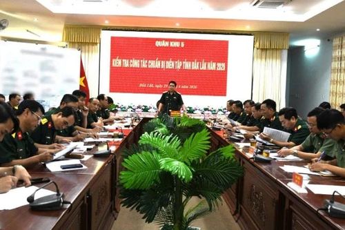 Quân khu 5 kiểm tra công tác chuẩn bị diễn tập tỉnh Đắk Lắk