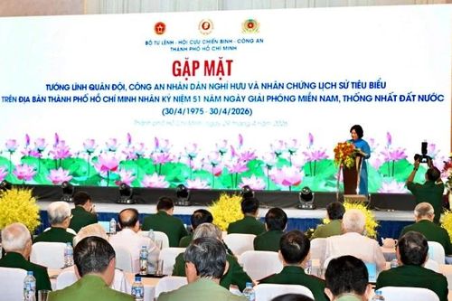 Gặp mặt các cán bộ, tướng lĩnh Quân đội, Công an nhân dân nghỉ hưu