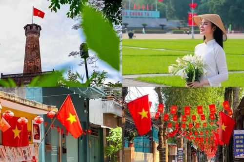 Dưới những lá cờ Tổ quốc, bình yên lan tỏa trong sắc đỏ tự hào
