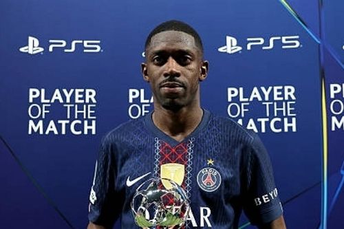 Thăng hoa tại Champions League, Dembele nhận vinh dự đặc biệt từ UEFA