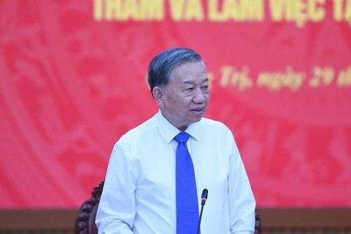 Tổng Bí thư, Chủ tịch nước Tô Lâm: Quảng Trị phải 'vươn Đông, tỏa Tây', lấy kinh tế biển làm trục phát triển