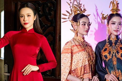 Tô Diệp Hà yêu kiều áo dài đỏ, hoa hậu Phương Oanh, Yến Nhi hóa 'nàng thơ'