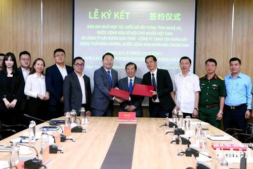 Tập đoàn Xây dựng Thái Bình Dương (Trung Quốc) cam kết đầu tư 3,5 tỷ USD vào các dự án hạ tầng tại Nghệ An