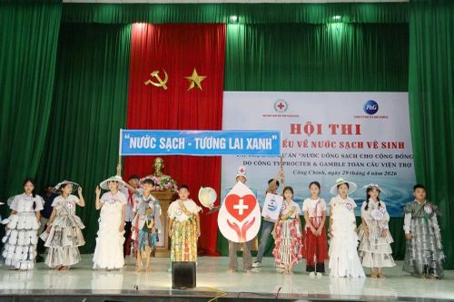 Sôi nổi hội thi tìm hiểu về nước sạch và vệ sinh cho học sinh