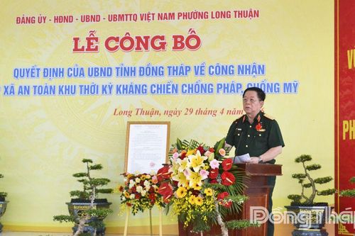 Phường Long Thuận: Đón nhận danh hiệu An toàn khu