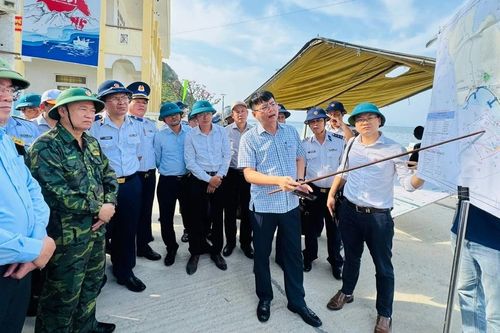 Khảo sát địa điểm quy hoạch xây dựng Hải đội Cảnh sát biển tại xã đảo Nhơn Châu