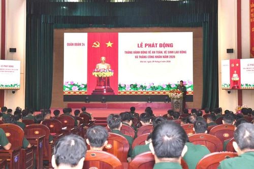 Quân đoàn 34 phát động Tháng hành động về an toàn, vệ sinh lao động năm 2026