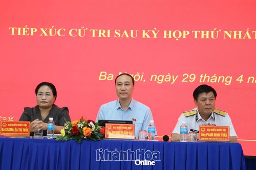 Đại biểu Quốc hội tỉnh Khánh Hòa tiếp xúc cử tri phường Ba Ngòi