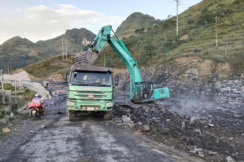 Đẩy nhanh tiến độ thi công đường tỉnh 128