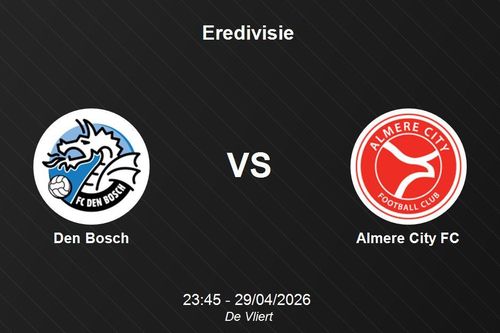 Nhận định Den Bosch vs Almere City FC - Giải VĐQG Hà Lan Eredivisie
