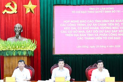 Thường trực Tỉnh ủy làm việc tại khu vực phía Tây Lâm Đồng