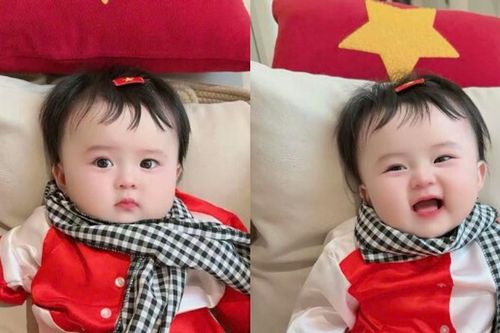 Con gái Hoa hậu Phương Lê và NSƯT Vũ Luân hóa thân thành cô giao liên nhí