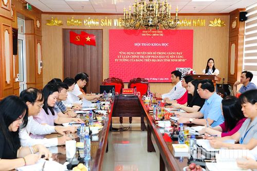 Hội thảo về ứng dụng chuyển đổi số trong giảng dạy lý luận chính trị góp phần bảo vệ nền tảng tư tưởng của Đảng