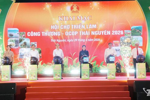 Hội chợ 'Công Thương - OCOP Thái Nguyên 2026': Mở rộng kết nối, thúc đẩy tiêu thụ sản phẩm