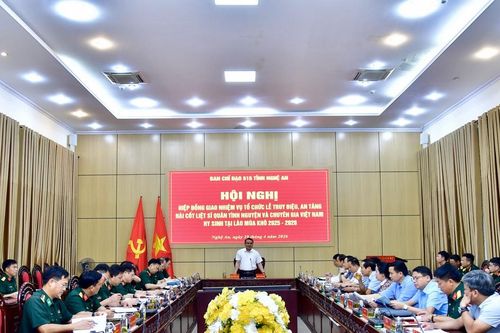 Chuẩn bị lễ truy điệu, an táng 72 hài cốt liệt sĩ quân tình nguyện và chuyên gia Việt Nam hy sinh tại Lào